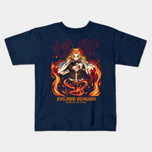 Renguko Flame Hashira of Demon Slayer Kids T-Shirt